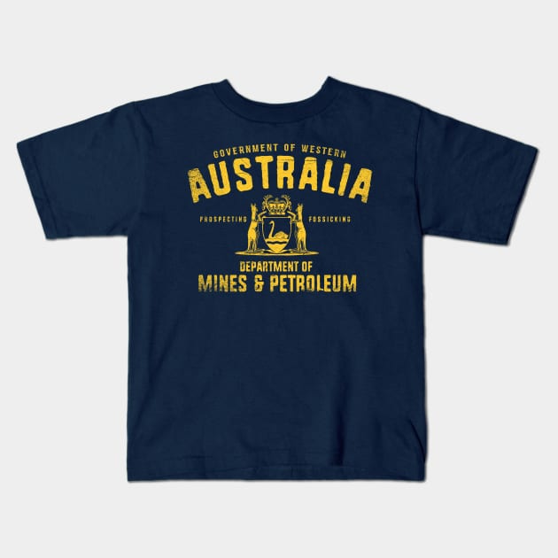 Western Australia Dept. of Mines and Petroleum Kids T-Shirt by MindsparkCreative